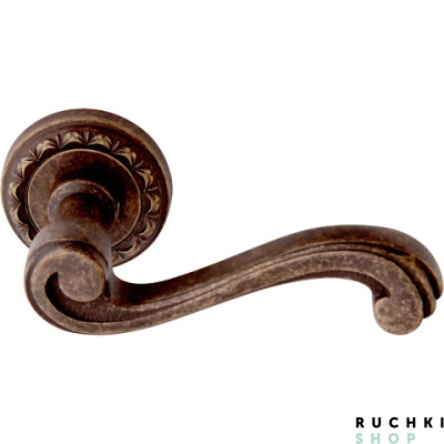 Ручка на розетке 50D CAGLIARI (КАЛЬЯРИ) 225D, Античная бронза, Melodia 
