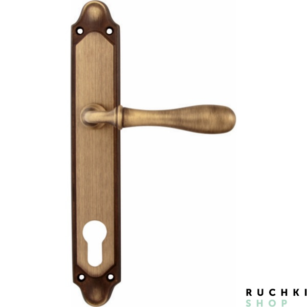 Дверная ручка на планке BETA 294/158, Матовая бронза, Melodia 