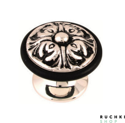 Ограничитель дверной 8010, Серебро 925+ черный, Class