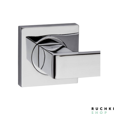 Квадратная розетка 55*55 мм Квадра полированный хром