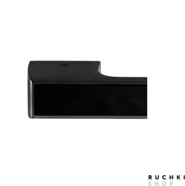 прямоугольная розетка 3089 Мелоди Варио черный с вставкой черный глянец Тупай