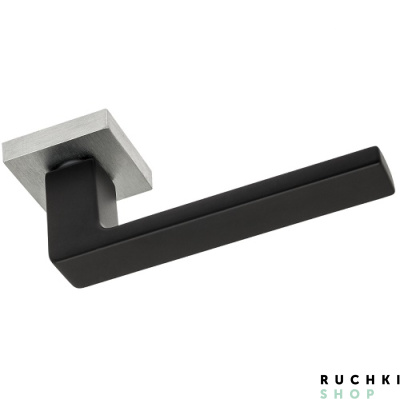 Ручка на розетке BIBLO, Матовый хром/черный, Venezia Unique 