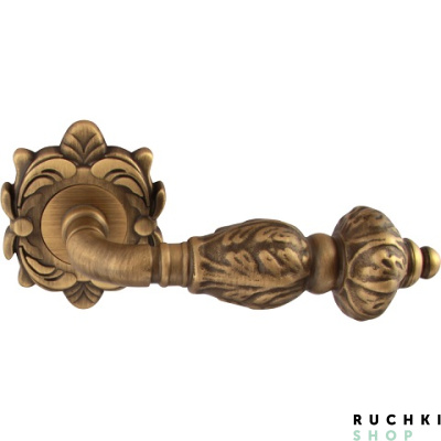 Ручка на розетке 50Z GEMINI (ГЕМИНИ) 230Z, Матовая бронза, Melodia 