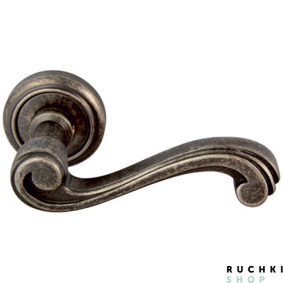 Ручка на розетке 50V CAGLIARI (КАЛЬЯРИ) 225V, Античное серебро, Melodia 