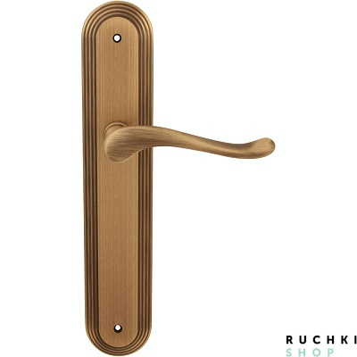 Дверная ручка на планке PALMA 129/235, Матовая бронза, Melodia 