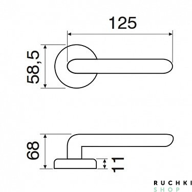 Ручка на розетке ANNA ESSENCE, Матовая бронза, Fimet 