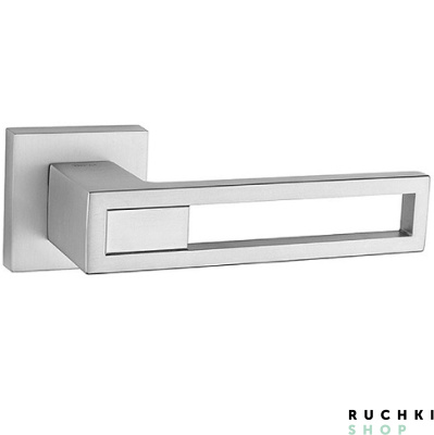 Ручка на квадратной розетке BARACO 2737 5S Q в цвете Матовый хром Tupai