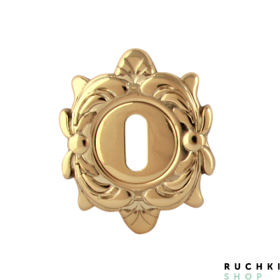 Накладка под ключ буратино PAT 50Z, Полированная латунь, Melodia 