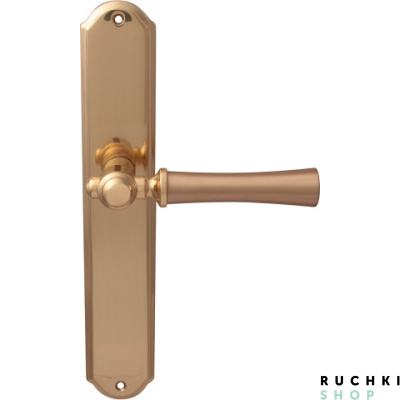 Дверная ручка на планке CARLO 283/131, Матовая латунь/латунь, Melodia 