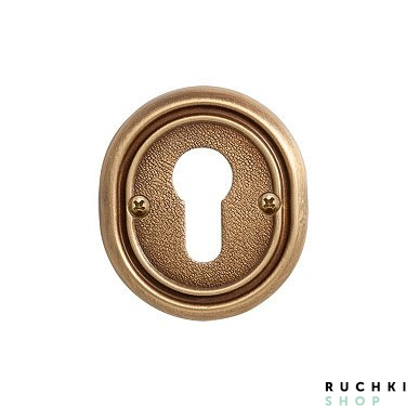 Накладка под цилиндр ET 70 YB, Латунь состаренная, Val de fiori 