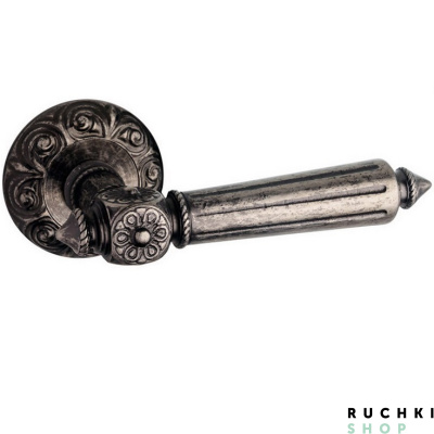 Ручка на розетке Patrizio Queen, Античное серебро , Pasini