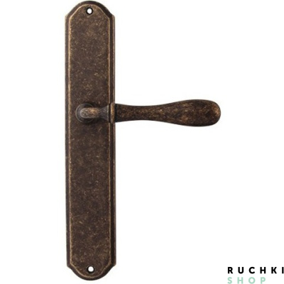 Дверная ручка на планке BETA 294/131, Античная бронза, Melodia 