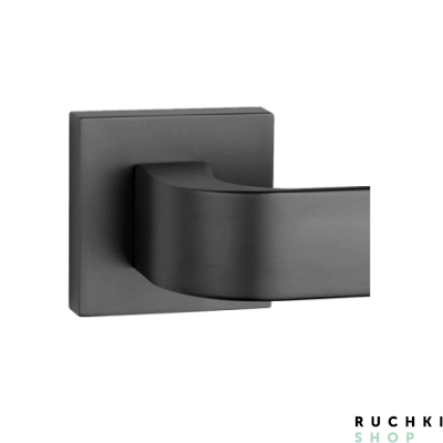 квадратная розетка ручка 2732 Q черный матовый Тупай