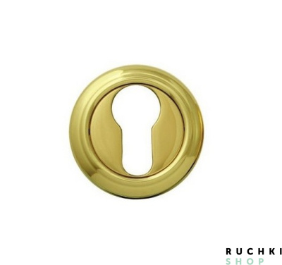 Накладка под цилиндр CUL 50V, Полированная латунь, Melodia