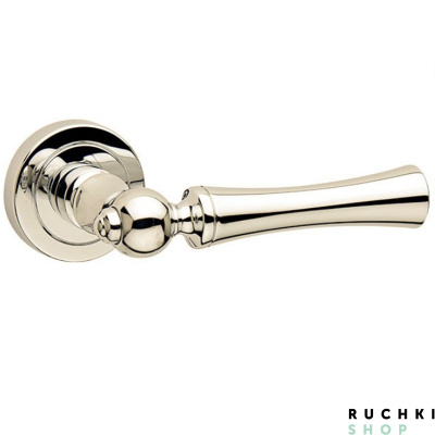 Ручка на розетке PISA (Пиза), Никель полированный, Fimet 