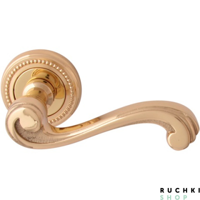 Ручка на розетке 50L CAGLIARI (КАЛЬЯРИ) 225L, Полированная латунь, Melodia