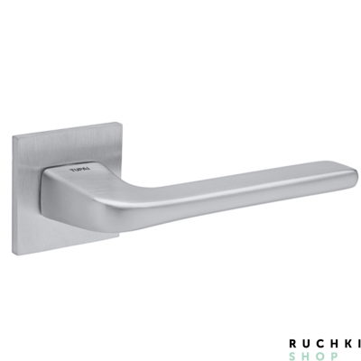 Ручка на розетке ELIPTICA 3098 5S Q, Матовый хром, Tupai