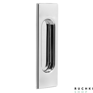 Ручка для раздвижных дверей 4053 , Полированный хром, Tupai 