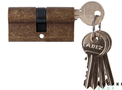 Цилиндр 70мм (35-35) ключ/ключ, Античная бронза, Melodia