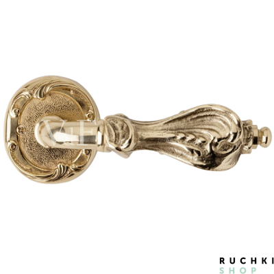Ручка на розетке Кастелли, Полированная латунь,  Val de fiori