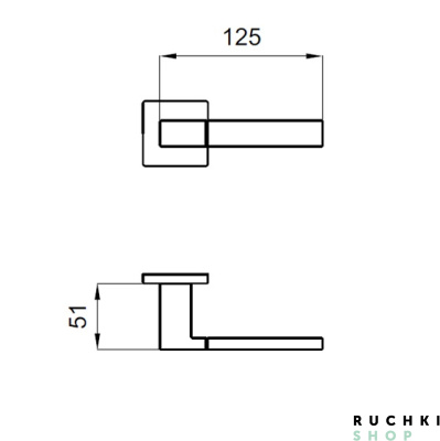 Ручка на розетке Порто, Матовый хром / хром, DND 