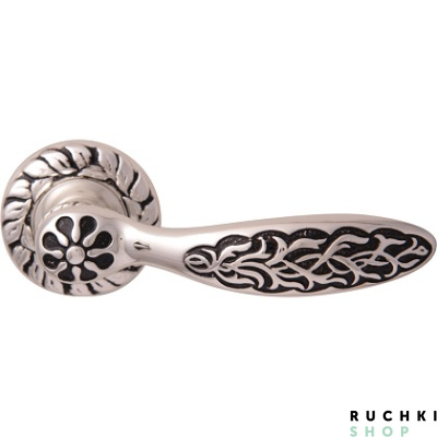 Ручка на розетке SHAMIRA 1065, Серебро 925 с чёрной патиной, CLASS 