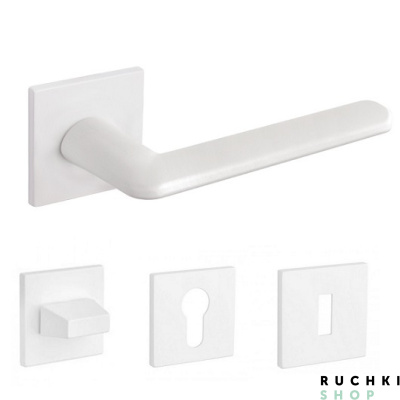 Ручка на розетке ELIPTICA 3098 5S Q, Белый матовый, Tupai 