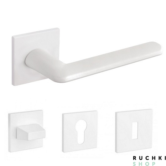 Ручка на розетке ELIPTICA 3098 5S Q, Белый матовый, Tupai 