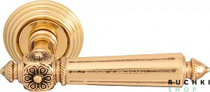 Ручка на розетке 50P NIKE 246P, Полированная латунь, Melodia 