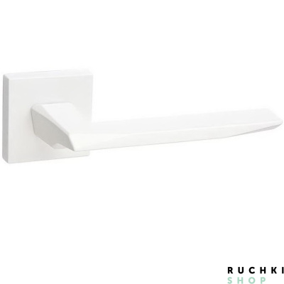 Ручка на розетке PRISMA (Призма), Белый матовый, Fimet