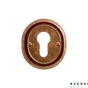 Накладка под цилиндр ET 70 OB/BRI, Бронза состаренная+эмаль, Val de fiori 