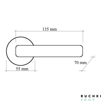 Ручка на розетке 50L VERONICA (ВЕРОНИКА) 102 L, Французское золото, Melodia 