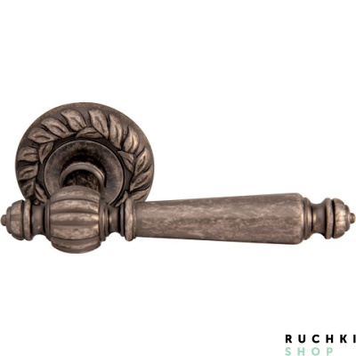 Ручка на розетке 60mm MIRELLA (МИРЕЛЛА) 235, Античное серебро, Melodia 