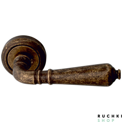 Ручка на розетке 50V ANTIK 130V, Античная бронза, Melodia