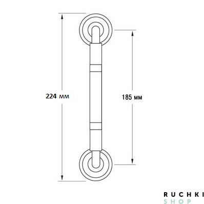 Ручка-скоба KATY (КАТИ) 224 мм, Бронза, Martinelli 