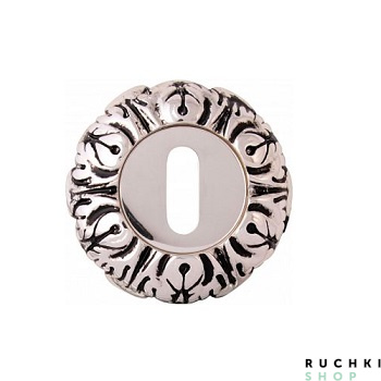 Накладка под ключ буратино J-rose 60мм, Серебро 925 с коричневой патиной, CLASS