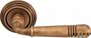 Ручка на розетке 50P ALPHA 293P, Матовая бронза, Melodia 