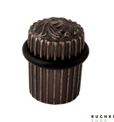 Ограничитель дверной 895, Серебро античное, Melodia 