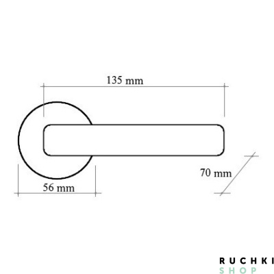 Ручка на розетке 50P LIBRA 229P, Античное серебро, Melodia 