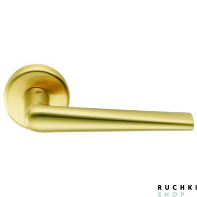 Ручка на розетке ROBOTRE, Матовая латунь, Colombo 