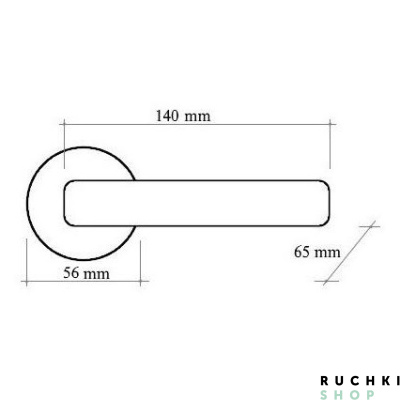 Ручка на розетке 50P NIKE 246P, Французское золото, Melodia 