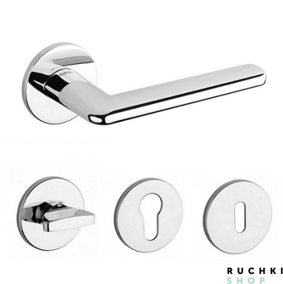 Фото ручки 3098 с фиксатором и накладками на ключевой цилиндр