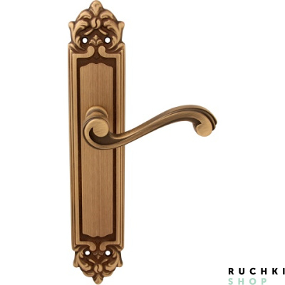 Дверная ручка на планке CAGLIARI 225/PASS, Матовая бронза, Melodia