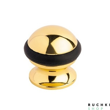 Ограничитель дверной 3696, Латунь полированная, Fimet 