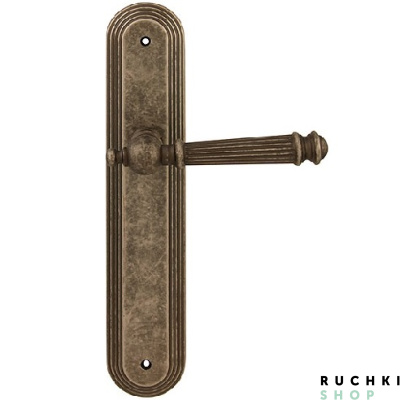 Дверная ручка на планке VERONICA 102/235, Античное серебро, Melodia 