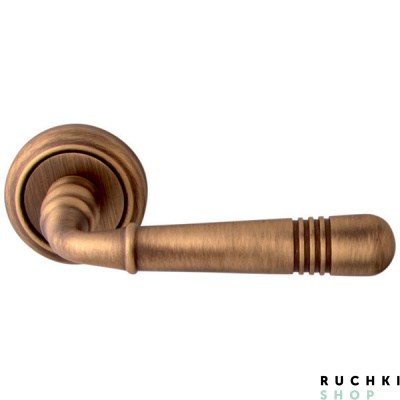 Ручка на розетке 50V ALPHA 293V, Матовая бронза, Melodia 