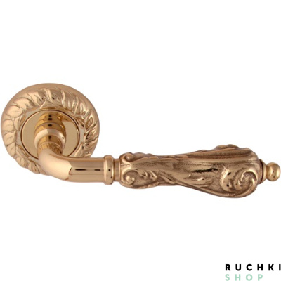 Ручка на розетке 60mm LIBRA 229, Полированная латунь, Melodia 