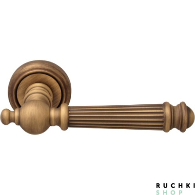 Ручка на розетке 50V VERONICA (ВЕРОНИКА) 102V, Матовая бронза, Melodia