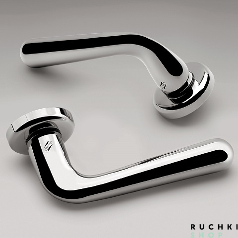 Ручка на розетке ROBODUE, Матовый хром, Colombo  