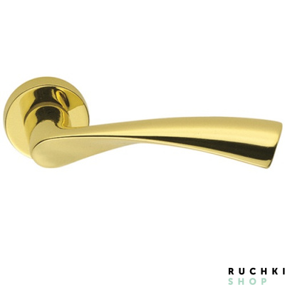 Ручка на розетке FLESSA, Полированная латунь, Colombo